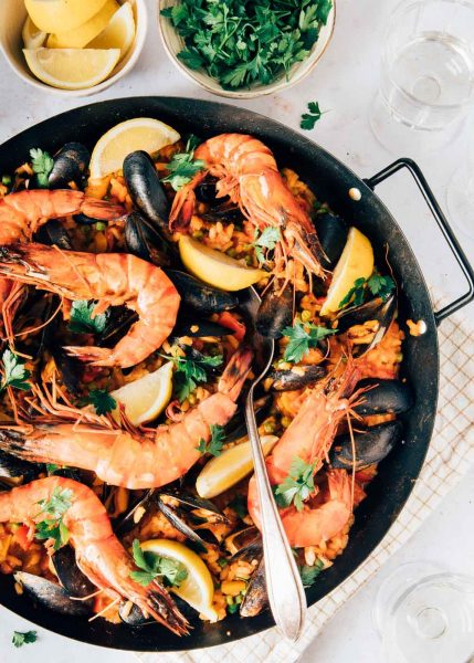 Paella recept