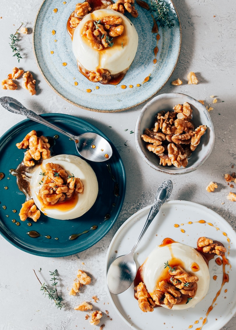 panna cotta met honing