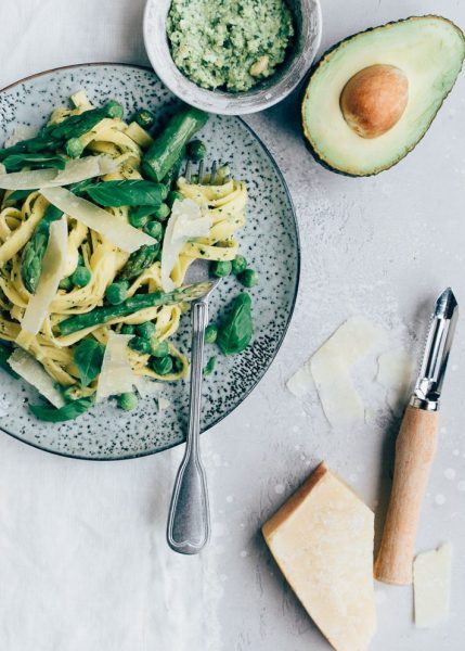 Recept Pasta met avocadopesto