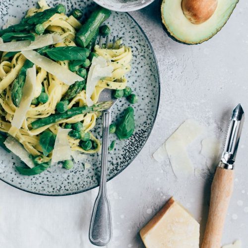 Recept Pasta met avocadopesto