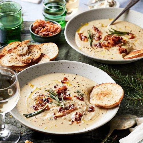 Pastinaak knolselderijsoep