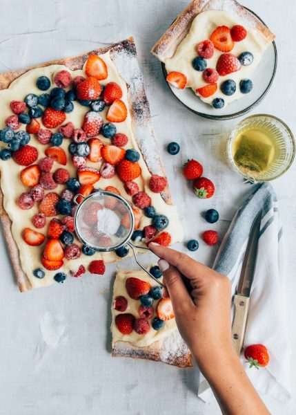Recept plaattaart met rood fruit