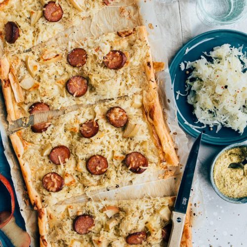 Recept Plaattaart met zuurkool