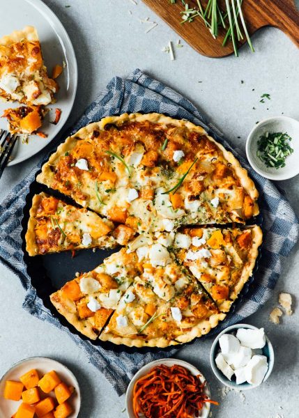 Pompoen quiche / vega recepten