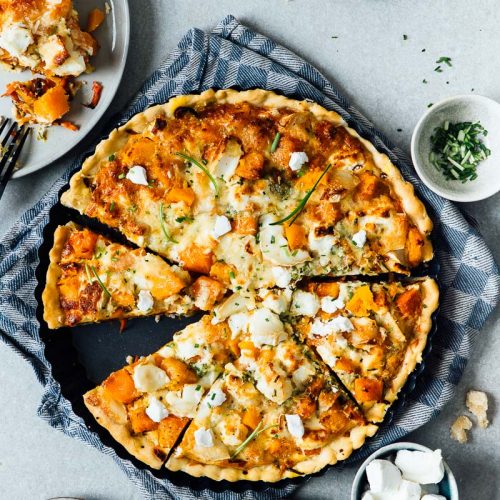 Pompoen quiche / vega recepten