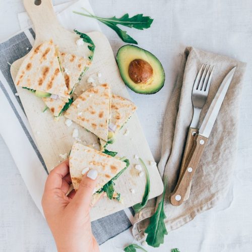 Quesadilla's met avocado