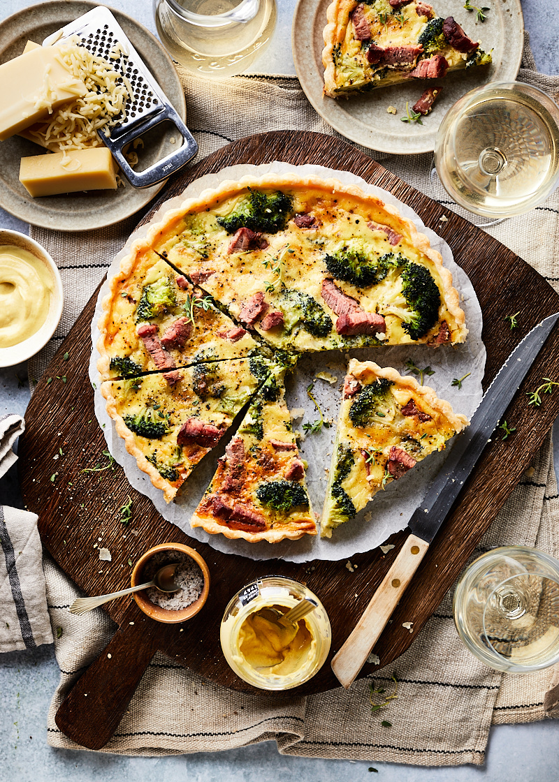 Quiche Lorraine met broccoli