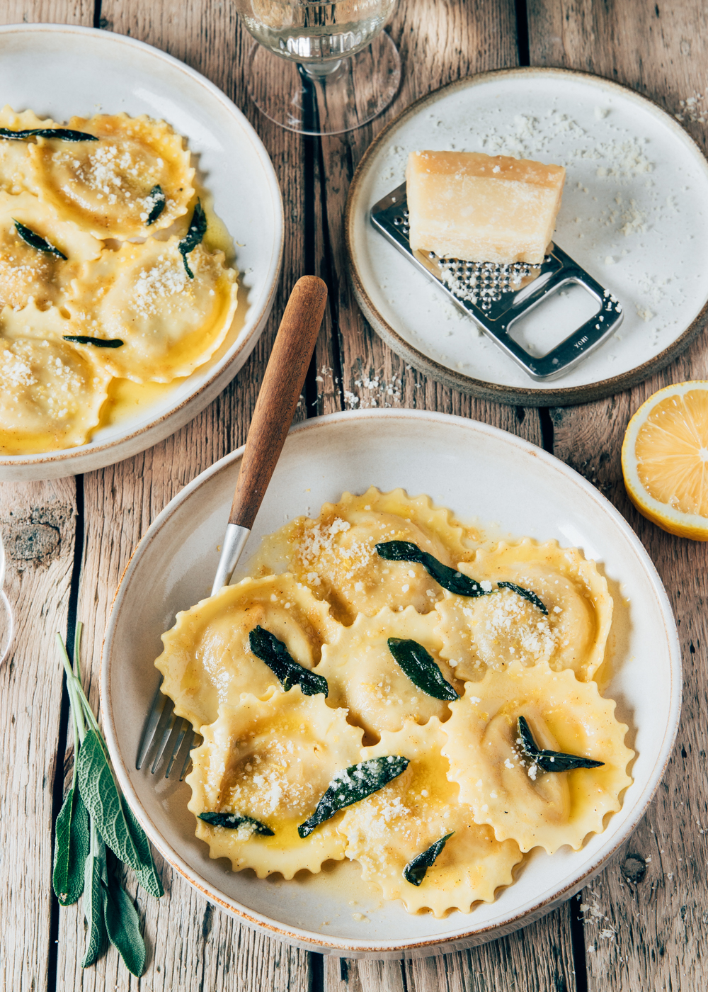 Ravioli met salieboter