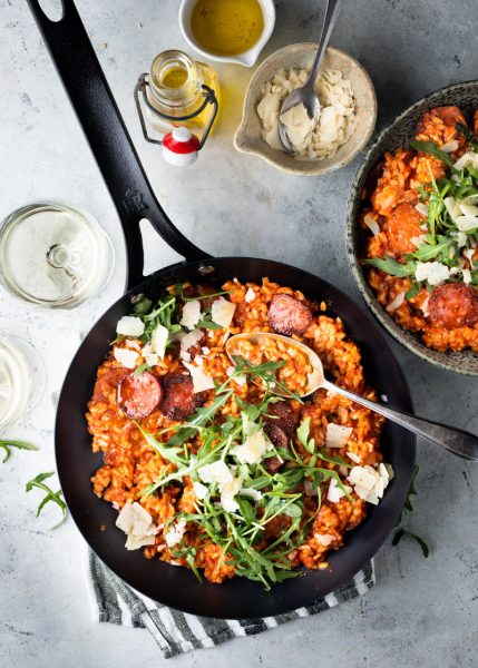 Risotto met chorizo - comfort food