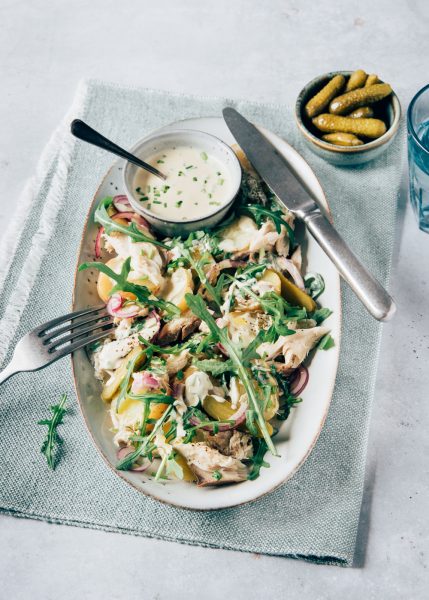 Salade met makreel