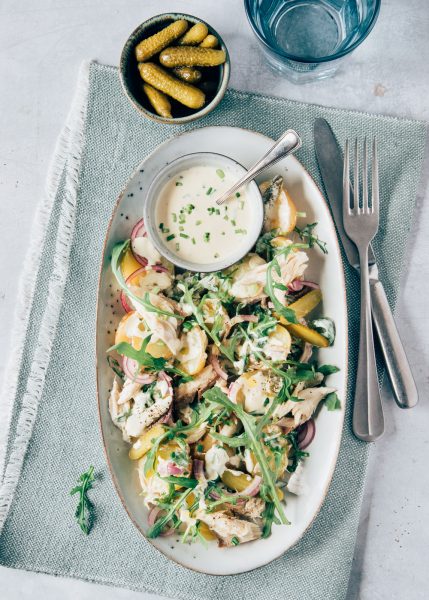 Salade met makreel