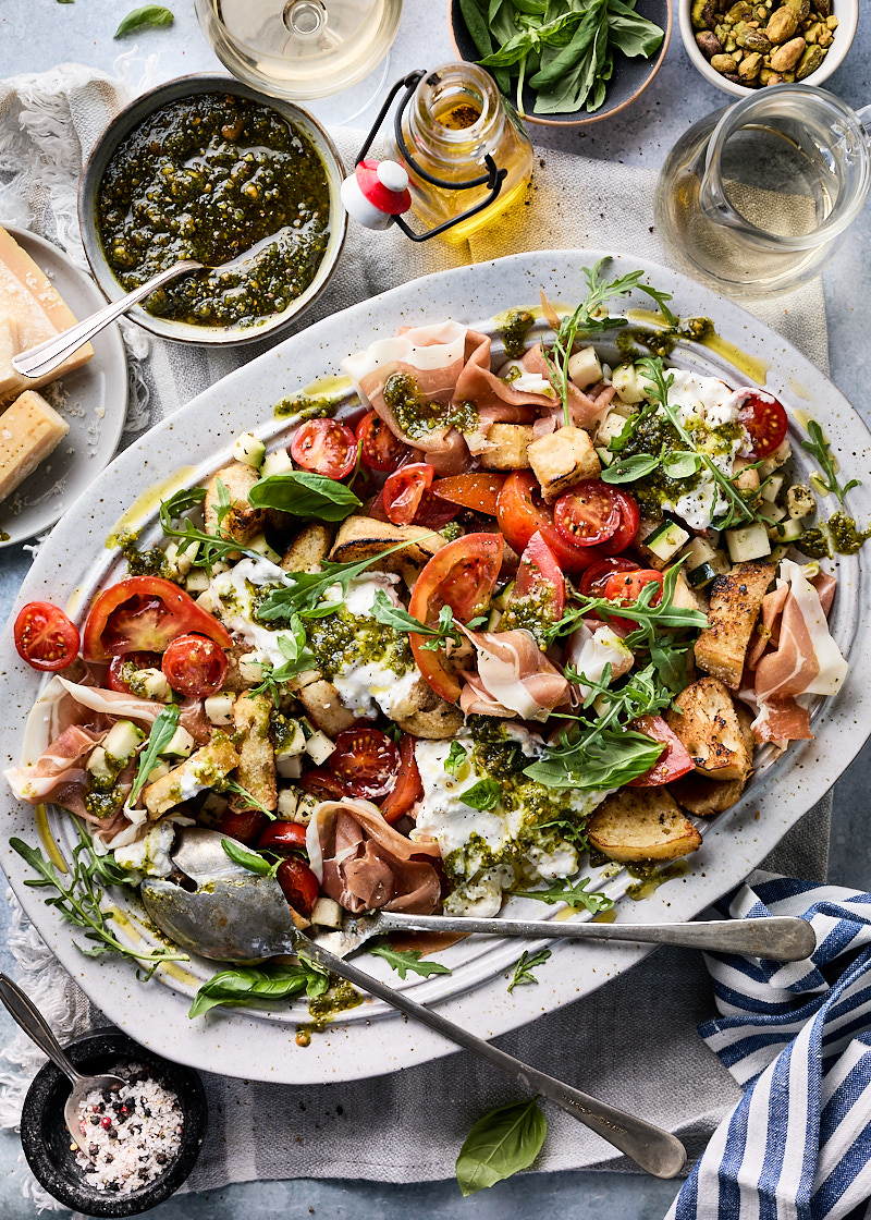 Salade met stracciatella