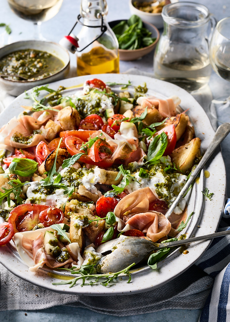 Salade met stracciatella