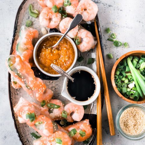 springrolls met garnalen