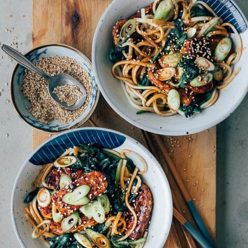 Noedels met sticky saus
