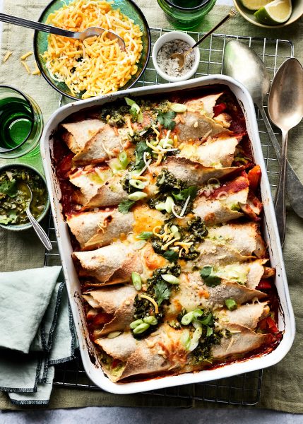 Wraps uit de oven met kip