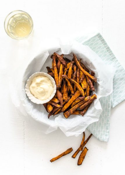 Zoete aardappelfriet airfryer