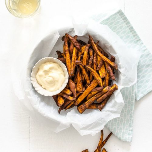 Zoete aardappelfriet airfryer
