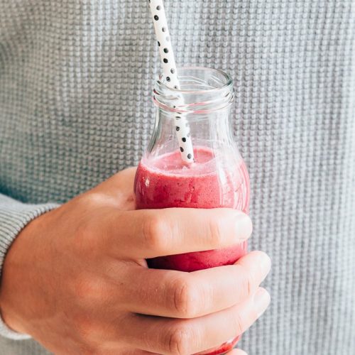 smoothies met aardbeien