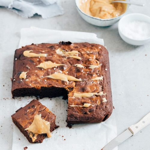 salted caramel brownies