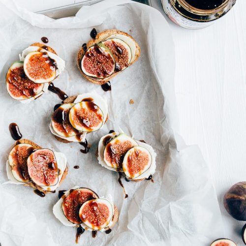 crostini's met geitenkaas-