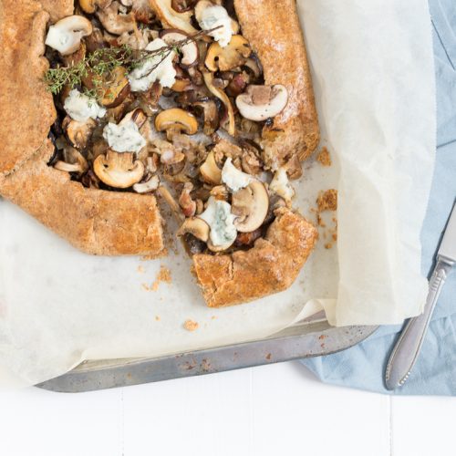 galette met paddenstoelen