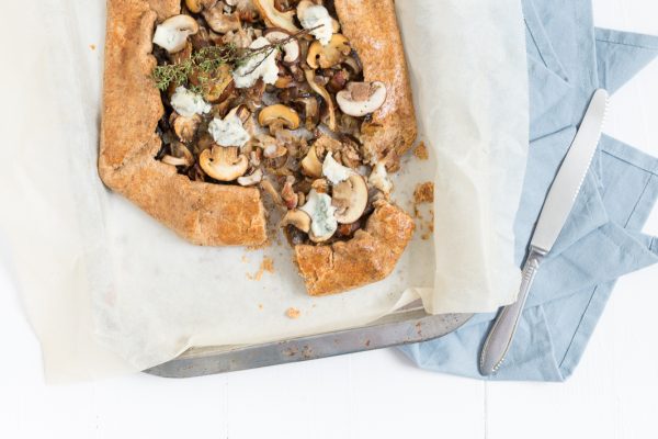 galette met paddenstoelen