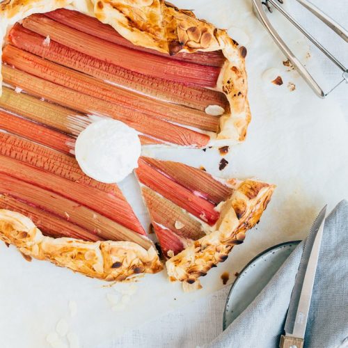 galette met rabarber