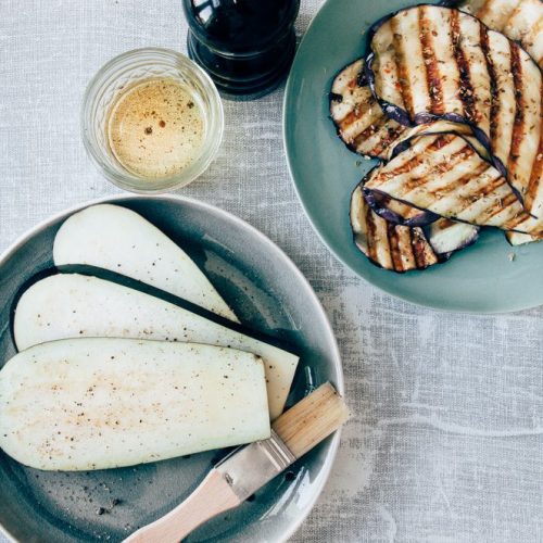 gegrilde aubergines