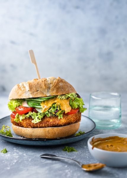 krokante kipburger