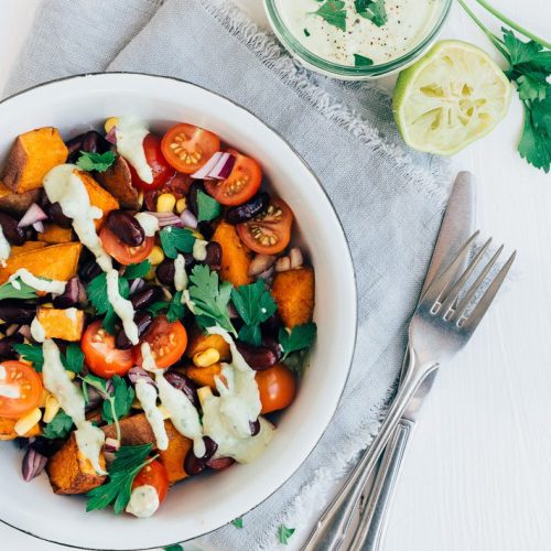 mexicaanse zoete aardappelsalade