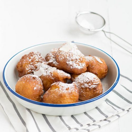 oliebollen met ananas