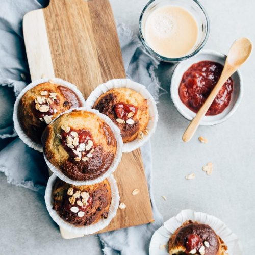 ontbijtmuffins met granola