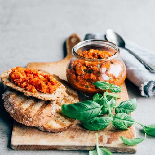 rode pesto recept