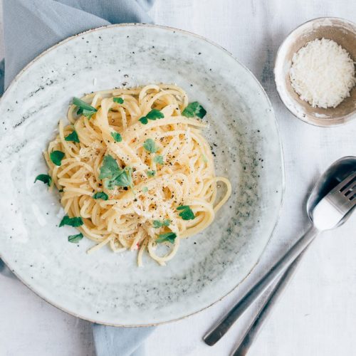 pasta met parmezaanse kaas