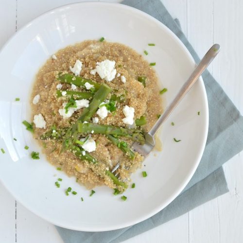 quinotto met groene asperges