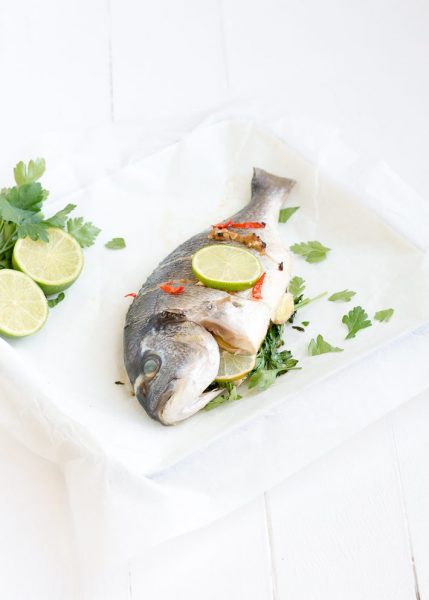 thaise dorade uit de oven