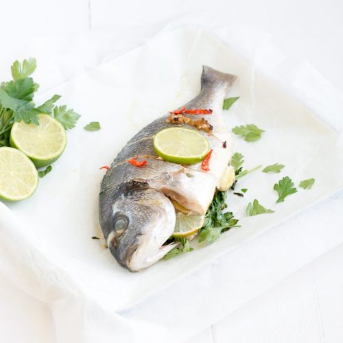 thaise dorade uit de oven
