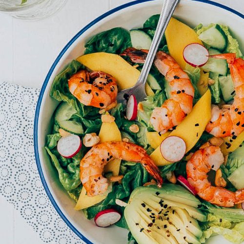 Thaise salade met mango