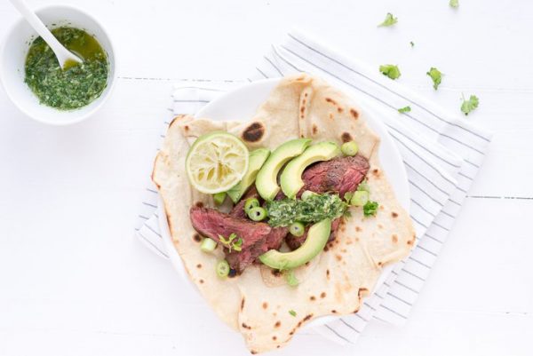 wraps met biefstuk en groene salsa-9