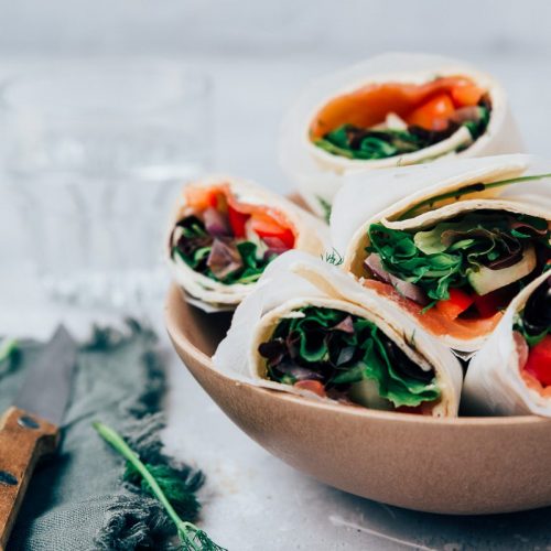 wrap met zalm