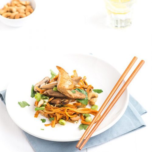 zoete aardappel noodles