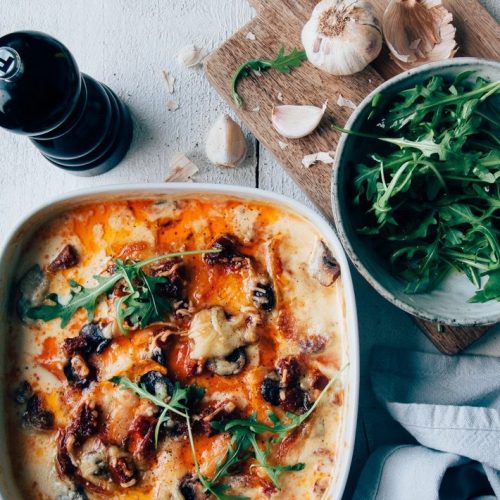 zoete aardappelgratin
