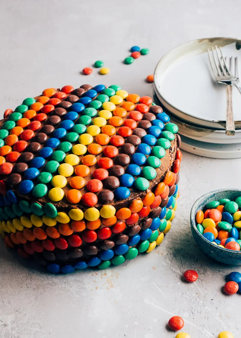 M&M taart
